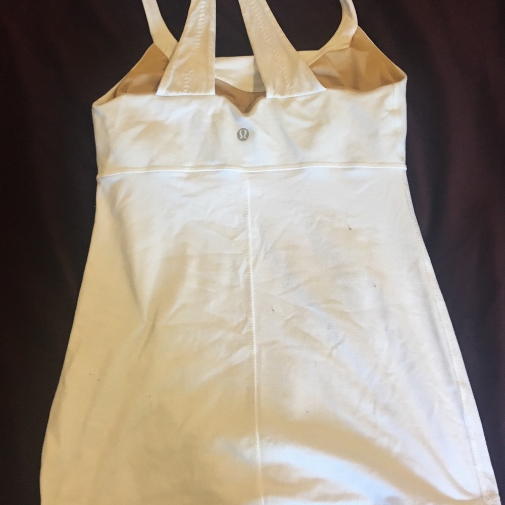 White Lululemon tank top Size 4